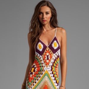 Indah Syra crochet maxi dress